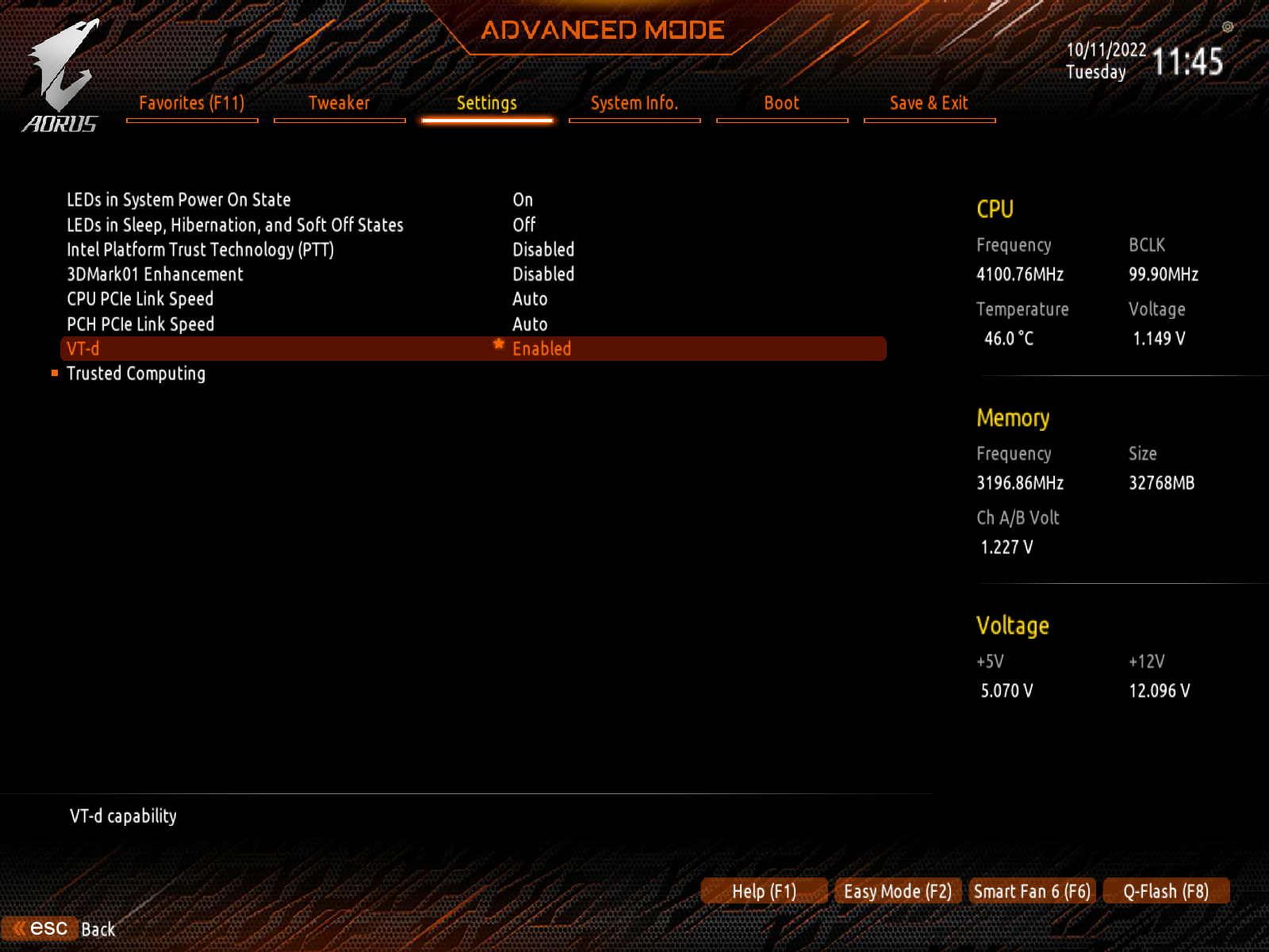 BIOS settings #3